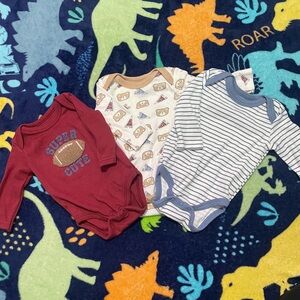 Super Cute Kids One Piece Set - Red, Cream, Blue